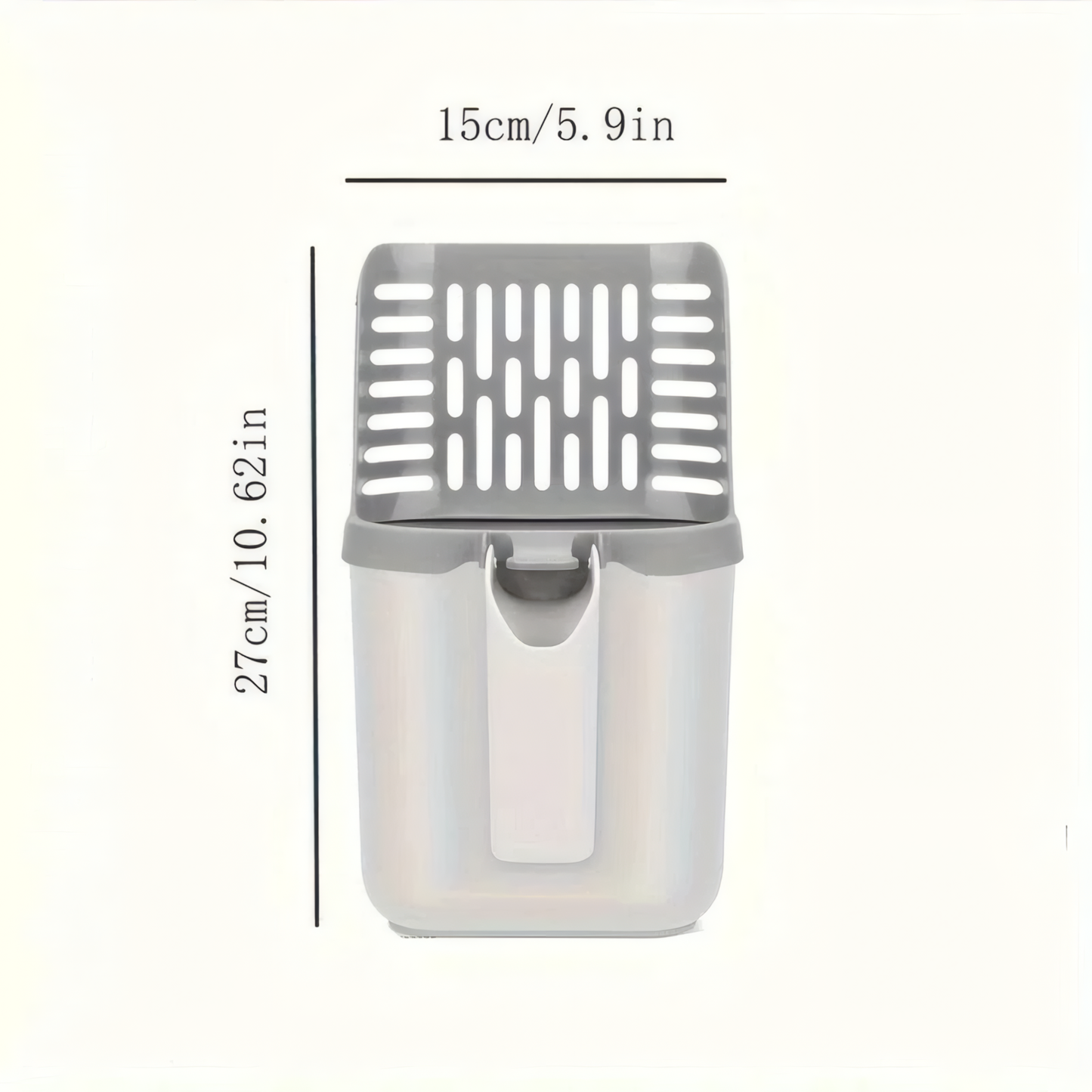 Kattlådespade med Avfallspåsehållare – Praktisk & Hygienisk Rengöring