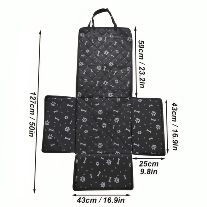 Bilbädd &amp; Transportväska – Vattentät Hund- och Kattbädd för Resa