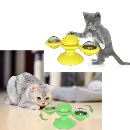 Kattleksak – Snurrande Träningstavla med Sugkopp