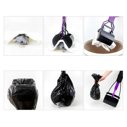 Hundbajshämtare med Långt Handtag – Hygienisk &amp; Enkel Rengöring för Hundägare