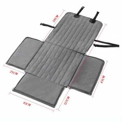 Bilbädd &amp; Transportväska – Vattentät Hund- och Kattbädd för Resa